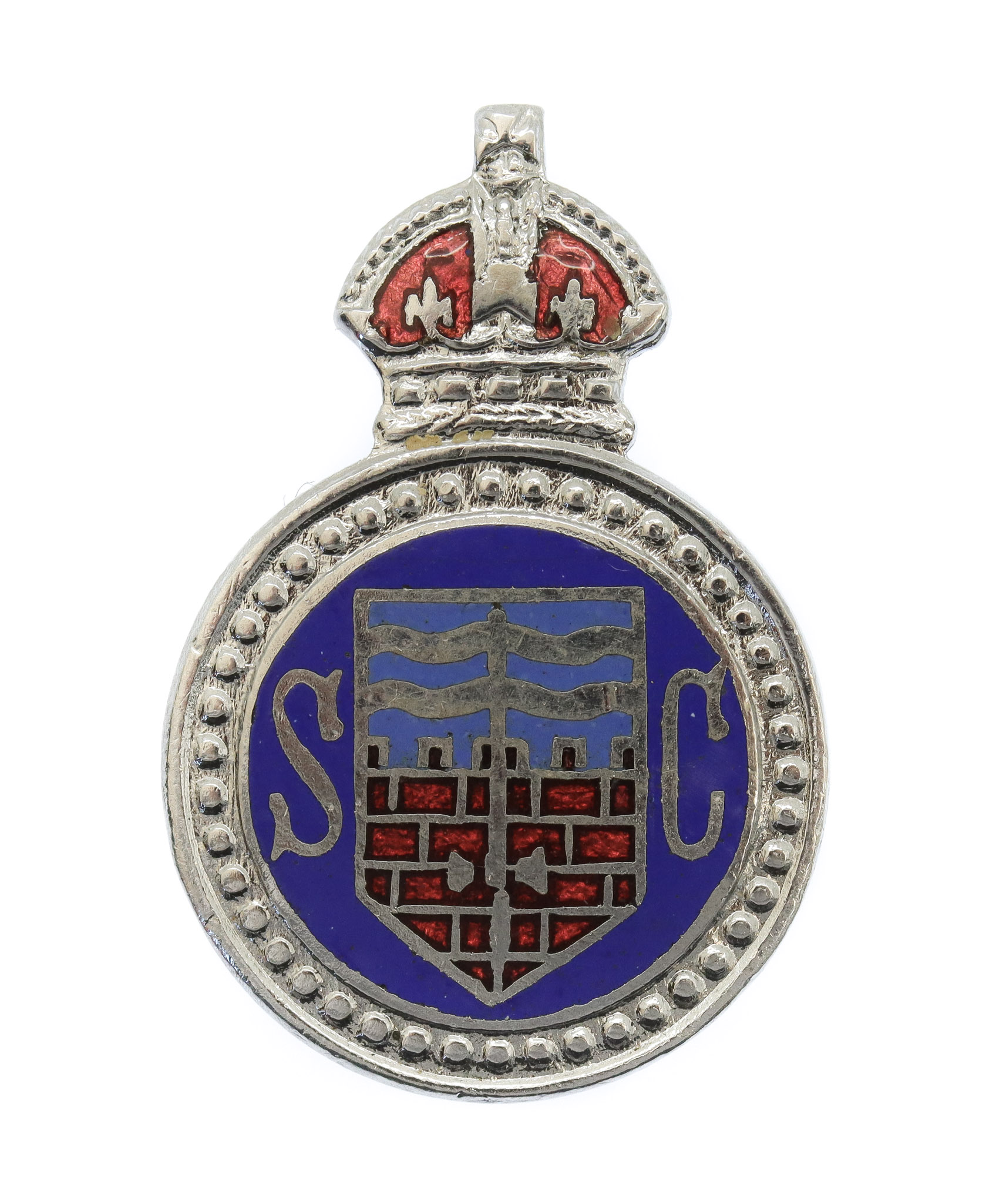 Bath City Police Special Constabulary Lapel  Badge - King's Crown