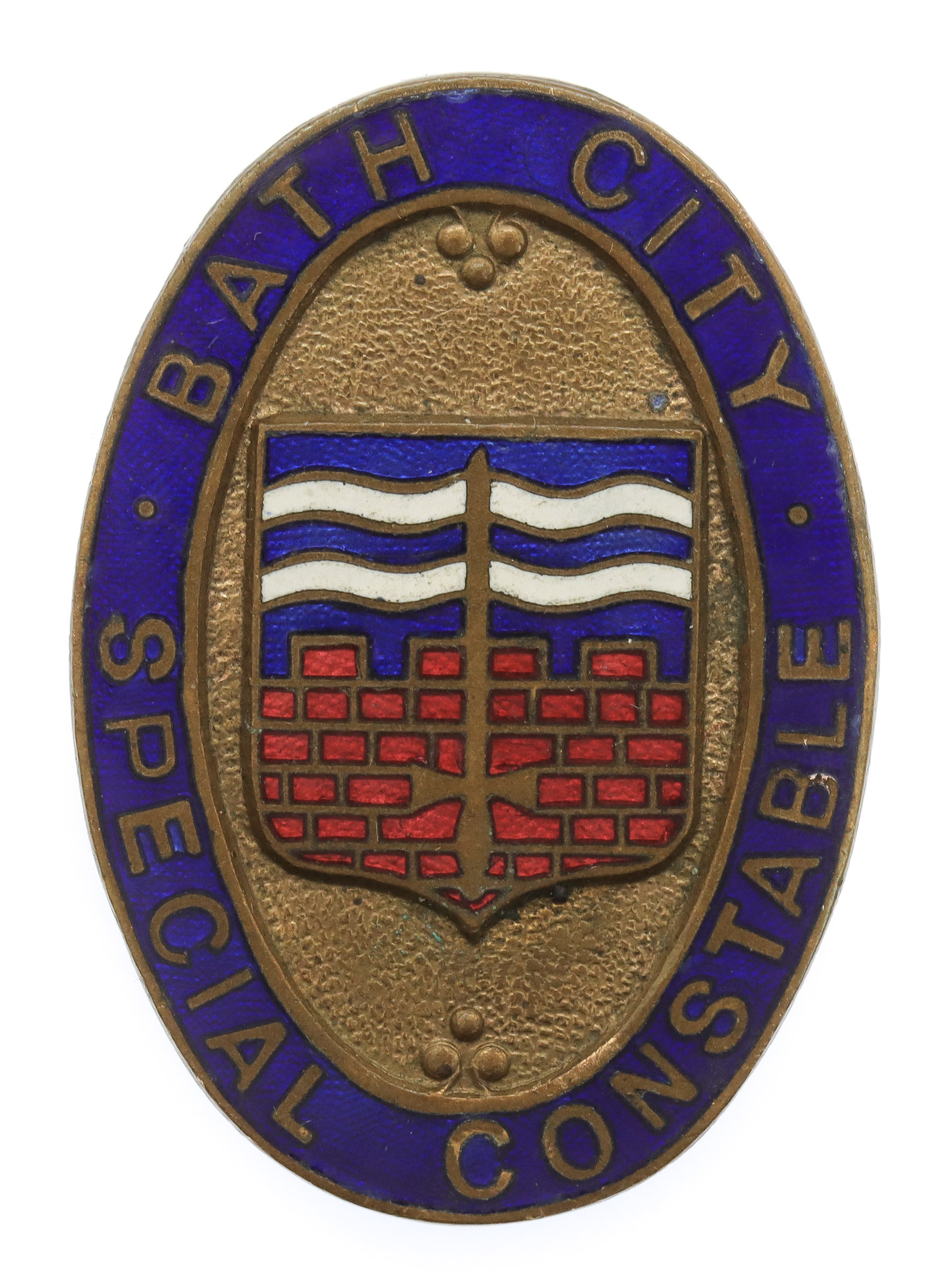 Bath City Police Special Constabulary Enamelled Lapel  Badge 