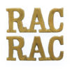 Pair of Royal Armoured Corps (R.A.C.) Shoulder Titles