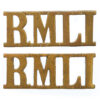 Pair of Royal Marine Light Infantry (R.M.L.I.) Shoulder Titles