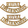 Pair of Royal Lincolnshire Regiment (ROYAL/LINCOLNSHIRE) Shoulder Titles