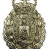 Sunderland Borough Police Wreath Helmet Plate - Queen's Crown