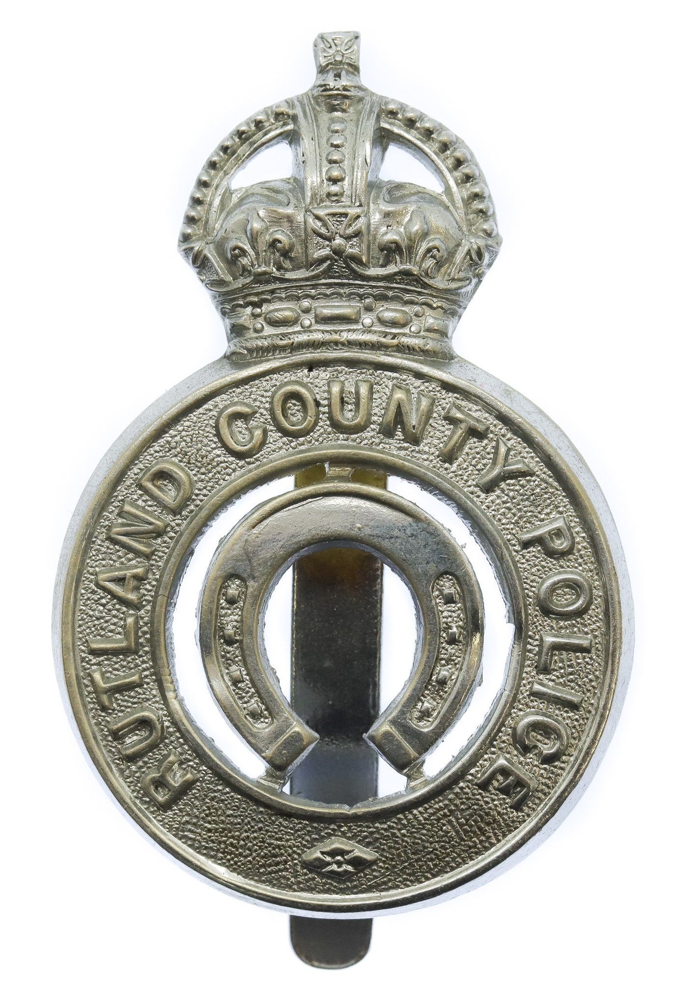 Rutland County Borough Police Cap Badge - King's Crown
