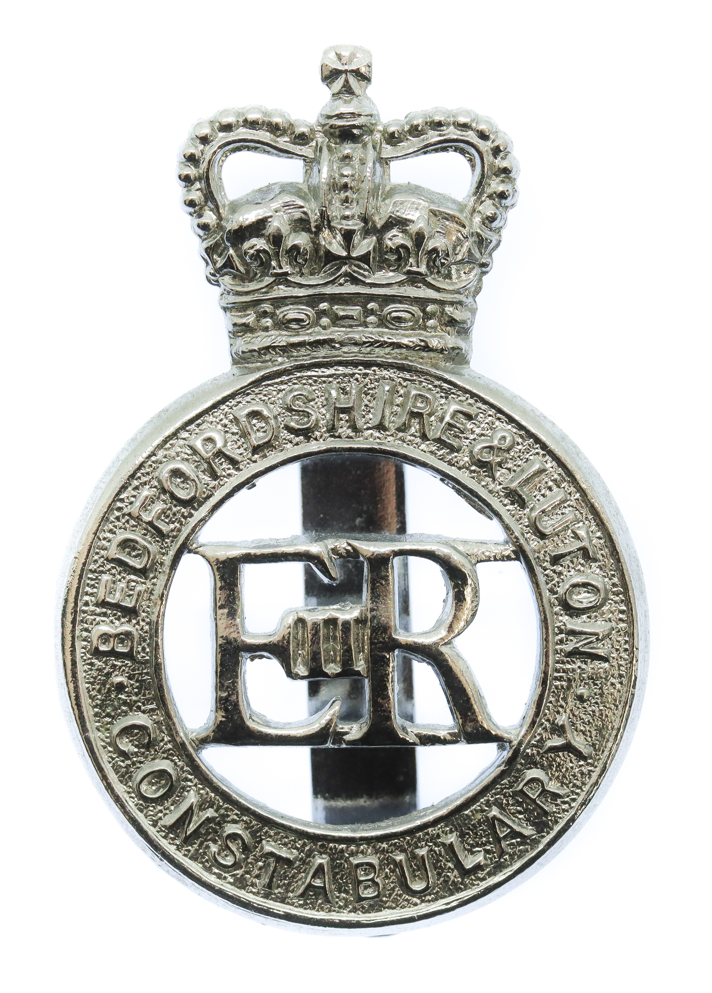 Bedfordshire & Luton Constabulary Cap Badge - Queen's Crown