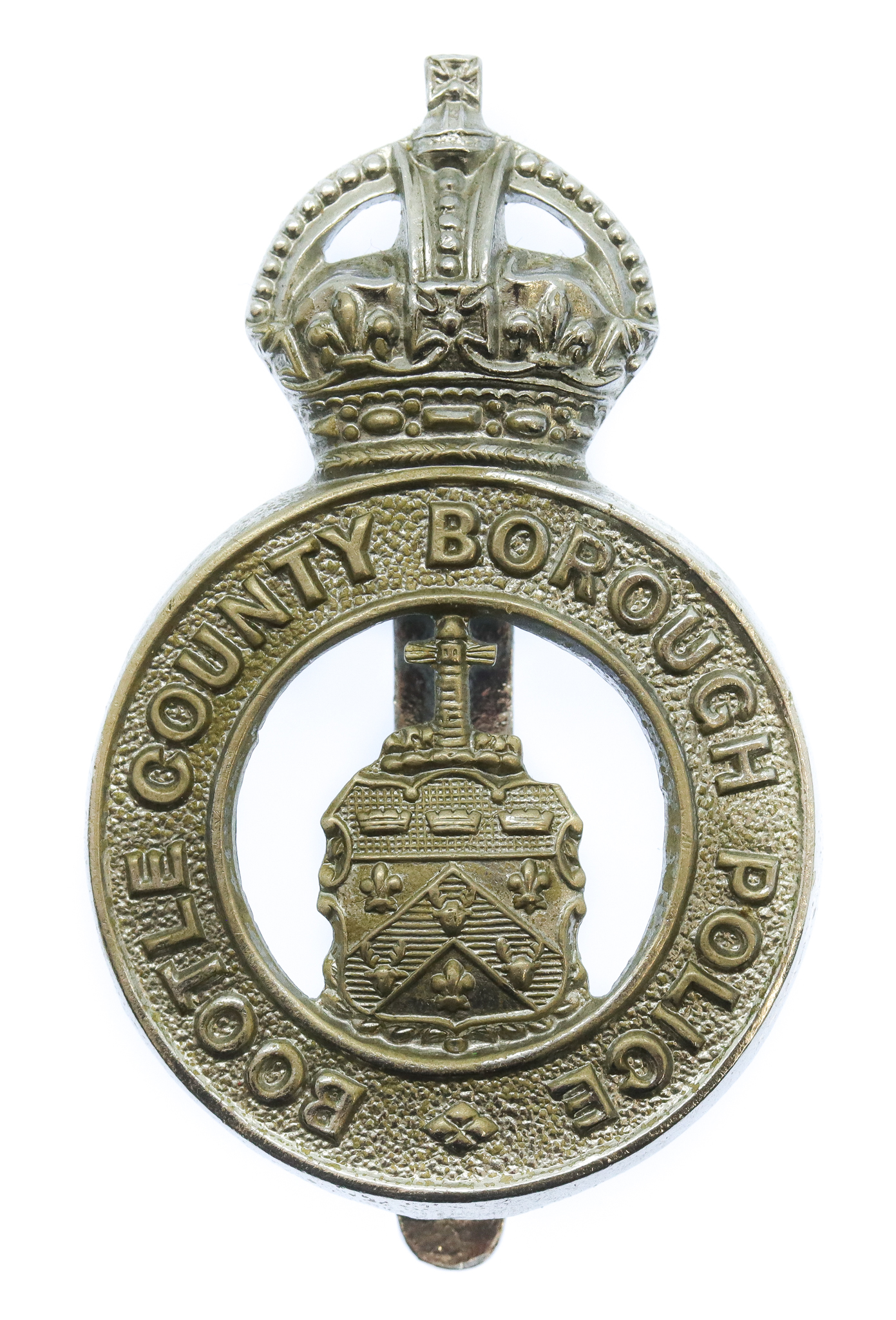 Bootle County Borough Police Cap Badge - King's Crown