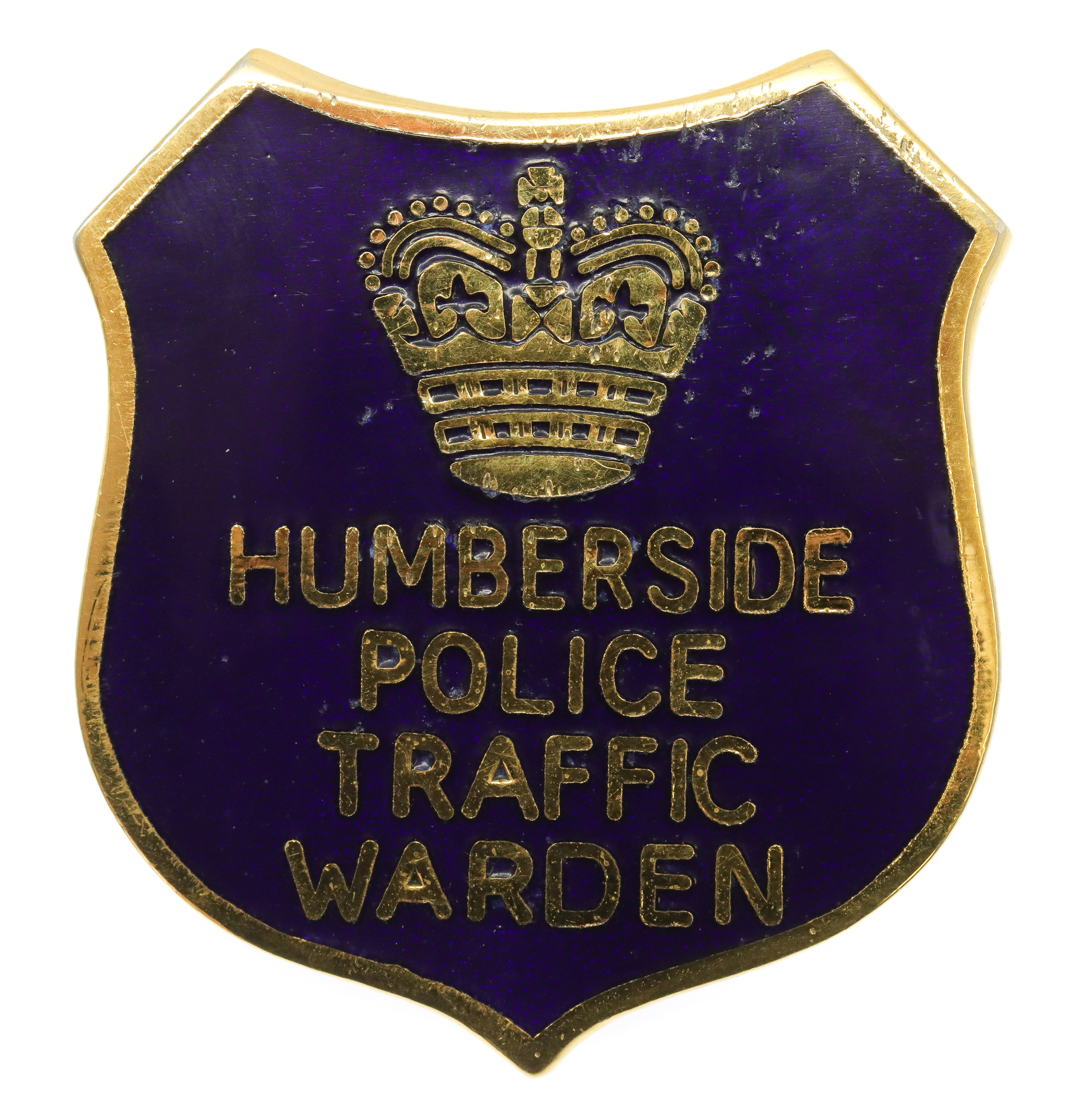 Humberside Police Traffic Warden Enamelled Cap Badge