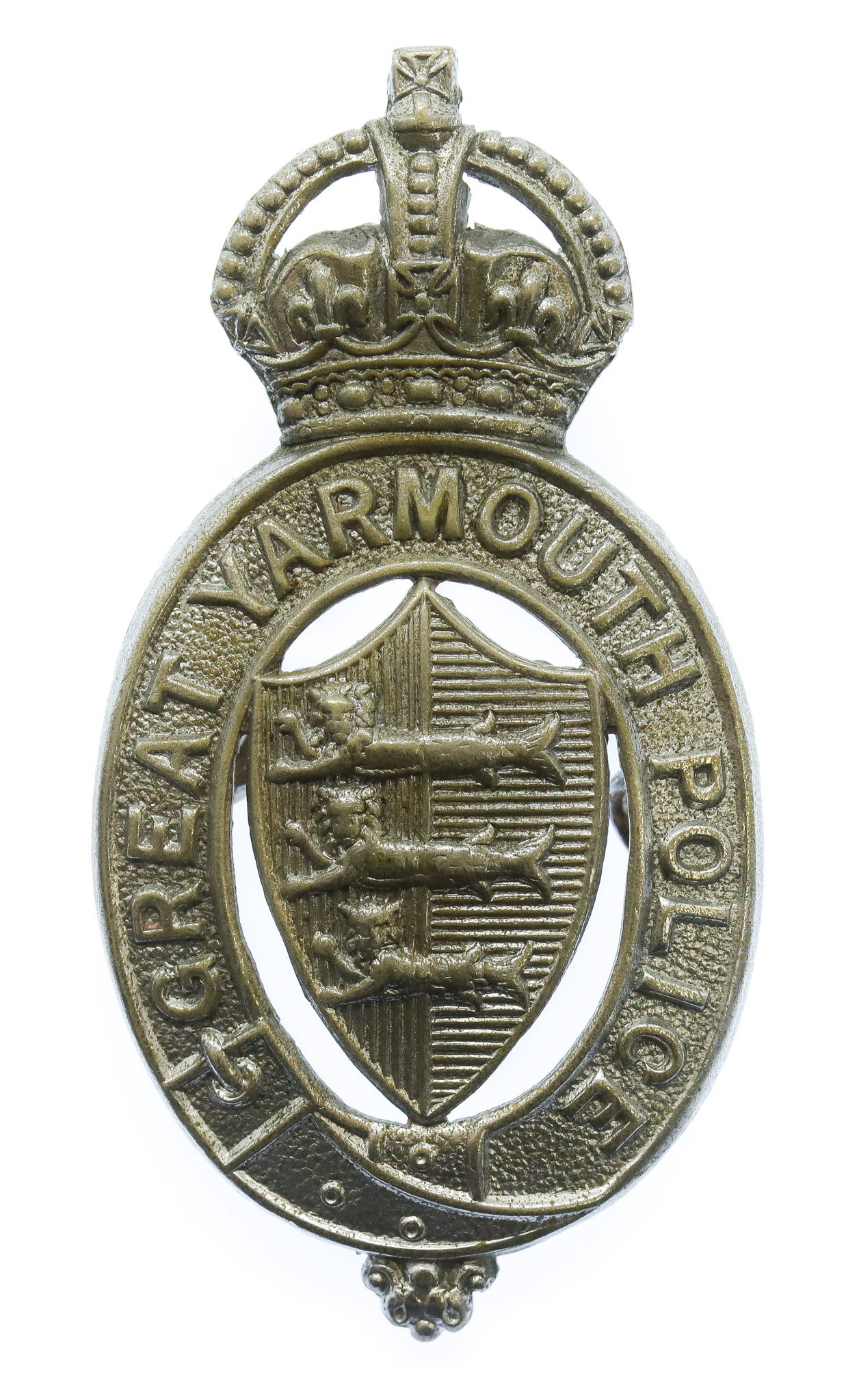 Great Yarmouth Police Cap Badge - King's Crown