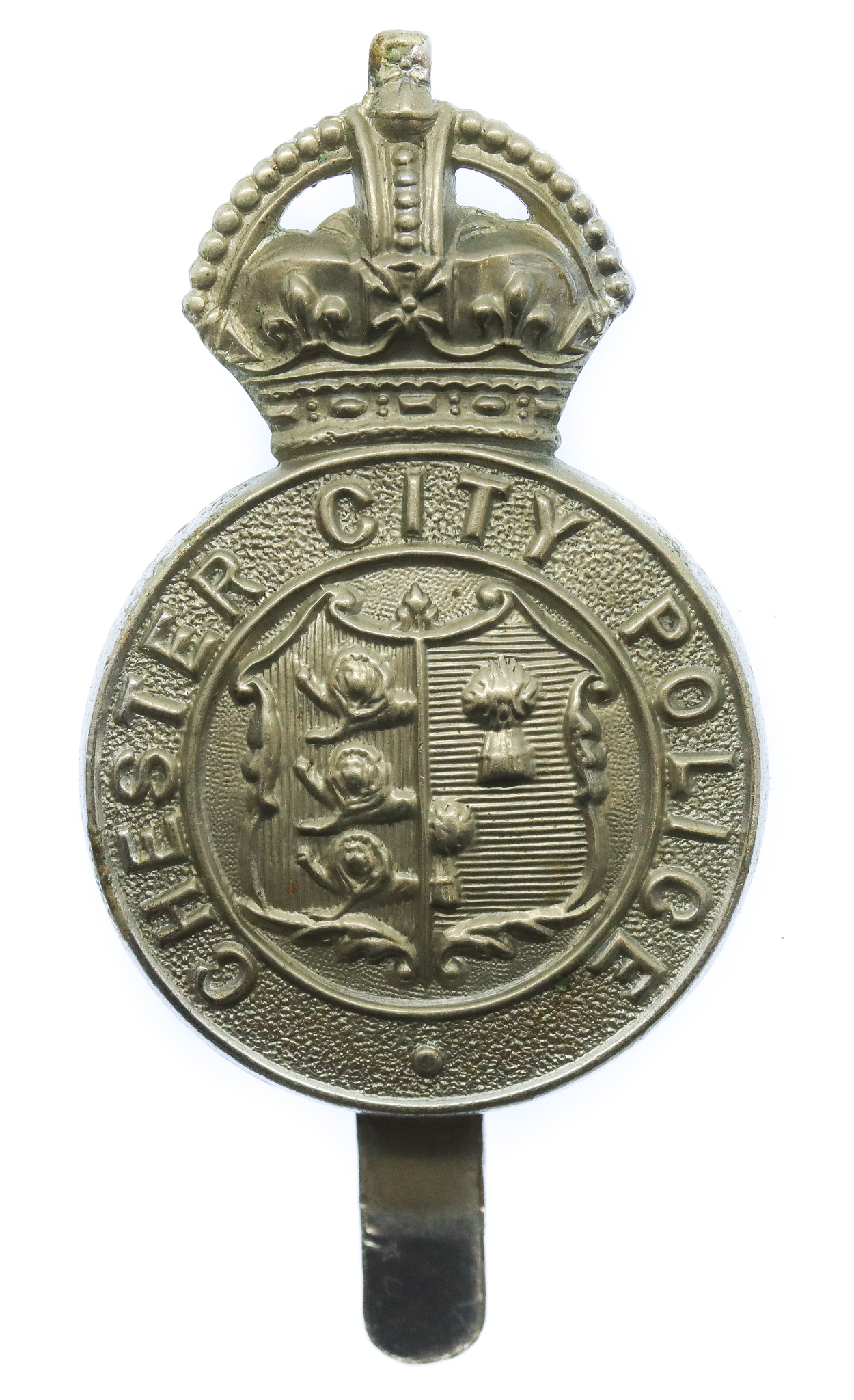 Chester City Police Cap Badge - King's Crown
