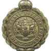 Wigan County Borough Police Wreath Helmet Plate - King's Crown