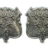 Pair of Warrington Borough Police Collar Badges