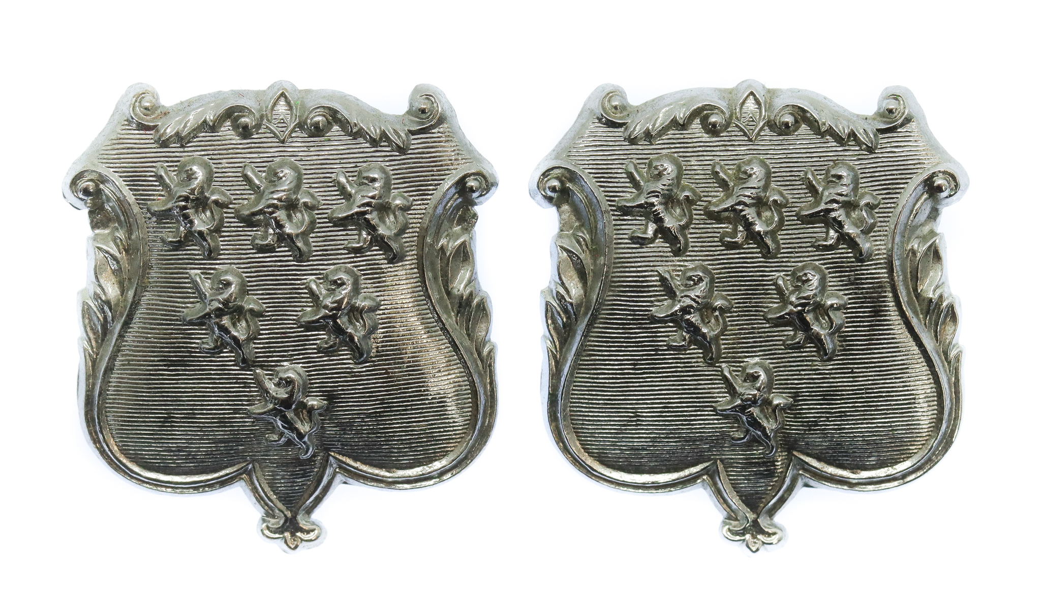 Pair of Warrington Borough Police Collar Badges
