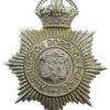 Warrington Borough Police Helmet Plate - King's Crown