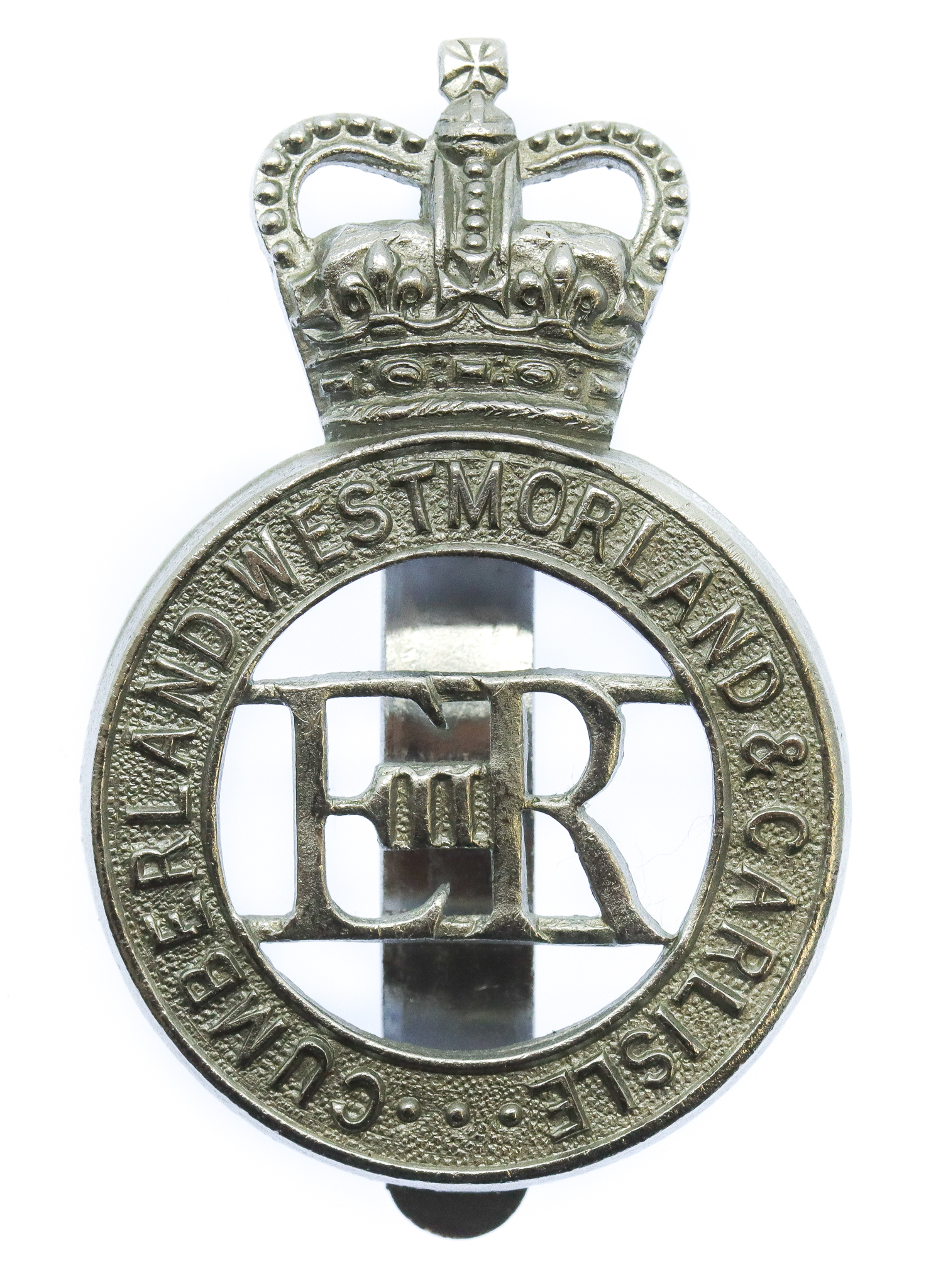 Cumberland, Westmoreland & Carlisle Constabulary Cap Badge - Queen's Crown