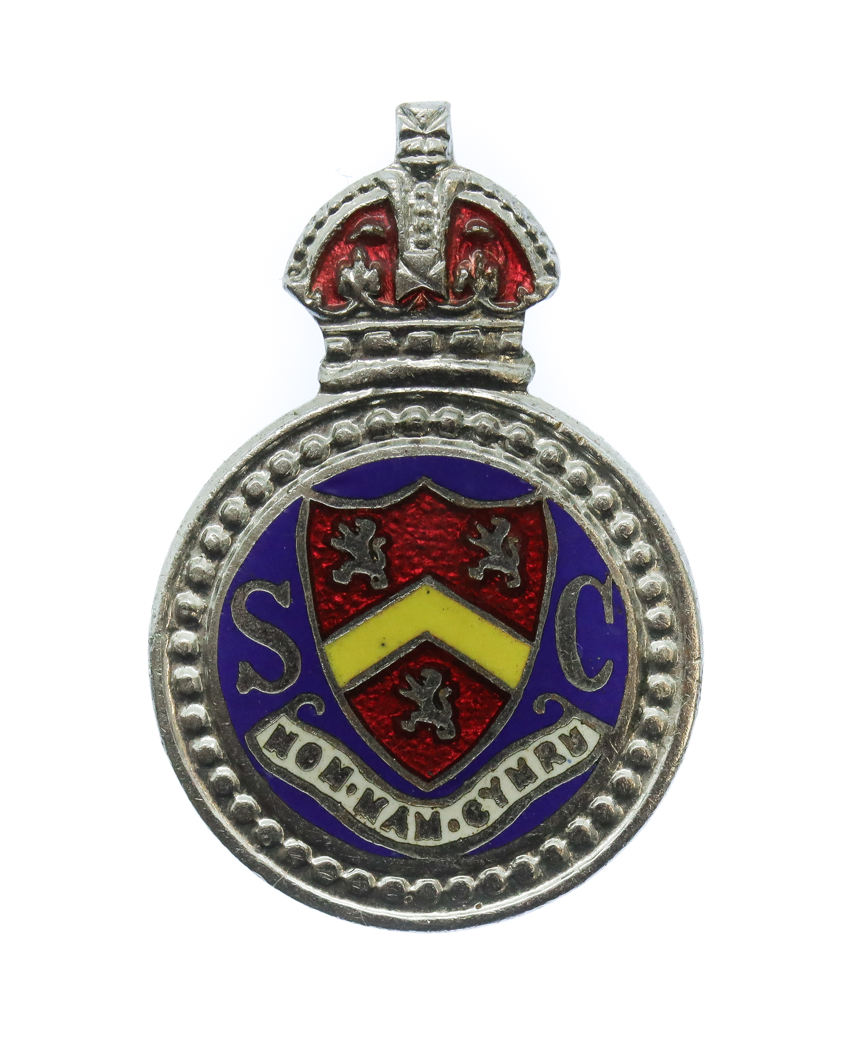 Anglesey Special Constabulary Enamelled Lapel Badge - King's Crown