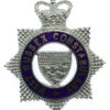 West Sussex Constabulary Senior Officer's Enamelled Cap Badge - Queen's Crown 
