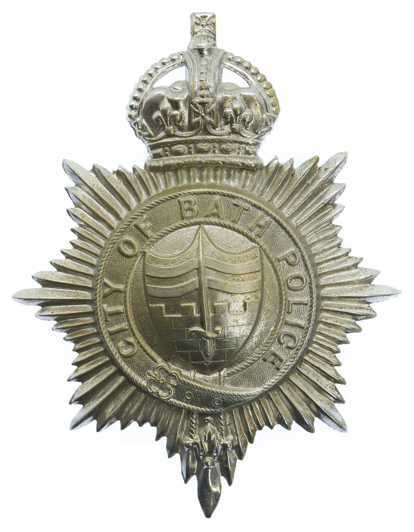 Bath City Police Cap Badge - King's Crown