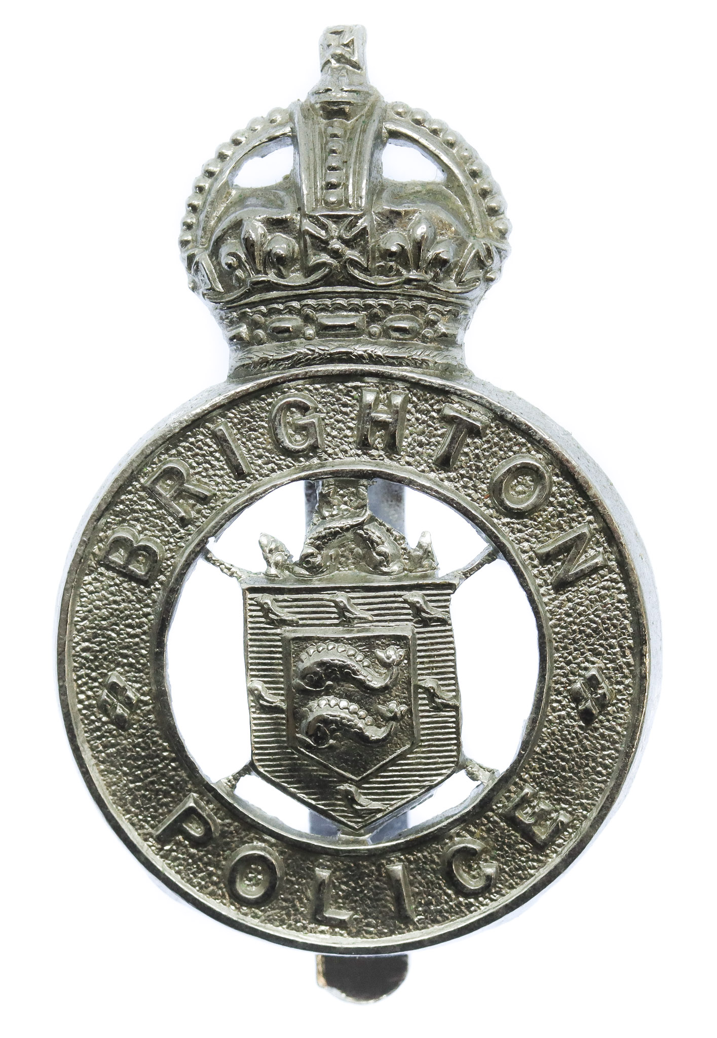Brighton Borough Police Cap Badge - King's Crown