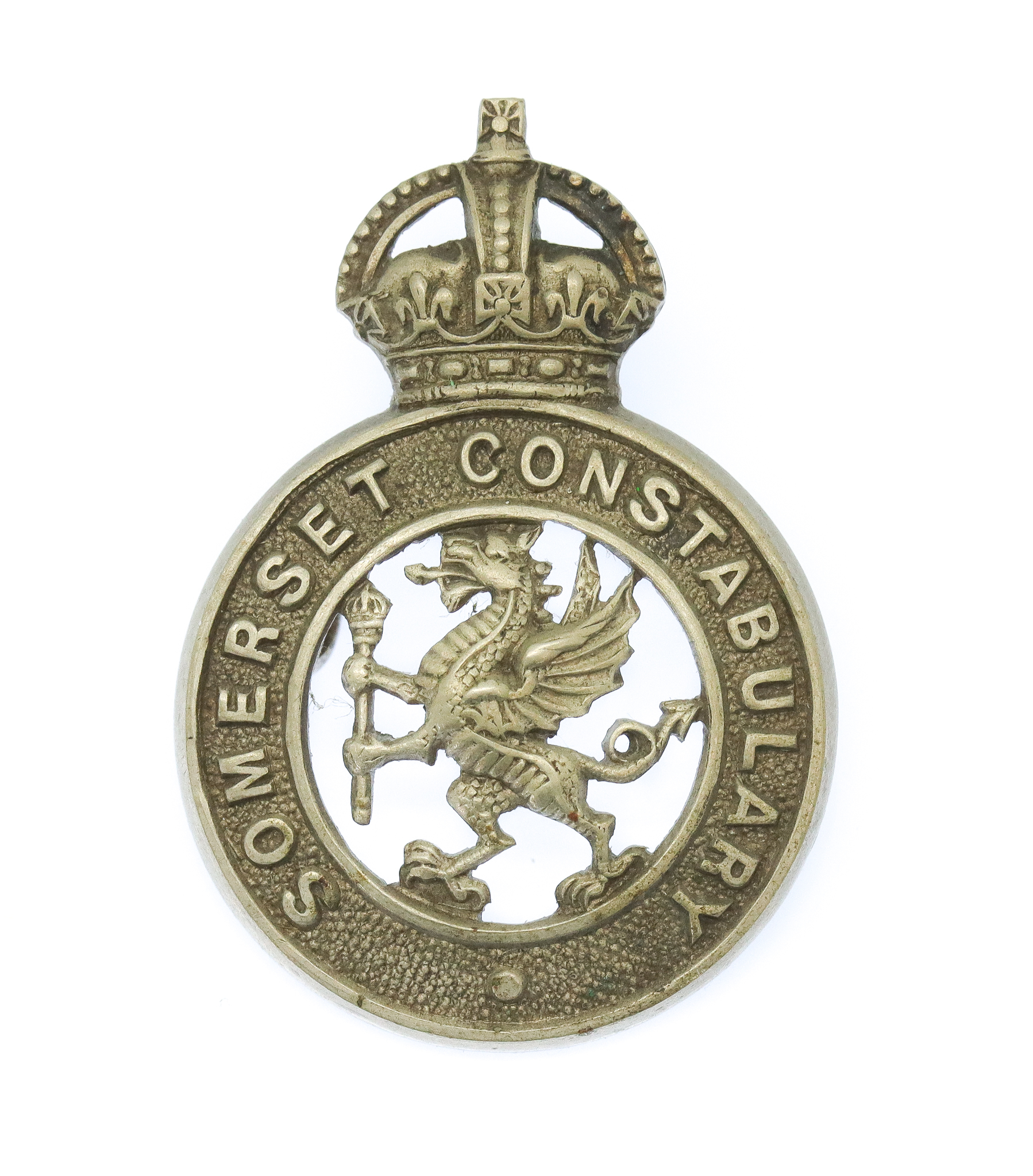 Somerset Constabulary Collar Badge - King's Crown