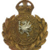 Somerset Constabulary Wreath Helmet Plate - King's Crown