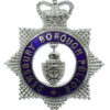 Dewsbury Borough Police Senior Officer's Enamelled Cap Badge - Queen's Crown