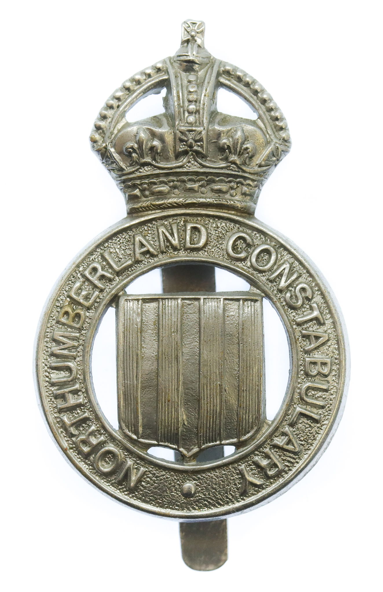 Northumberland Constabulary Cap Badge - King's Crown