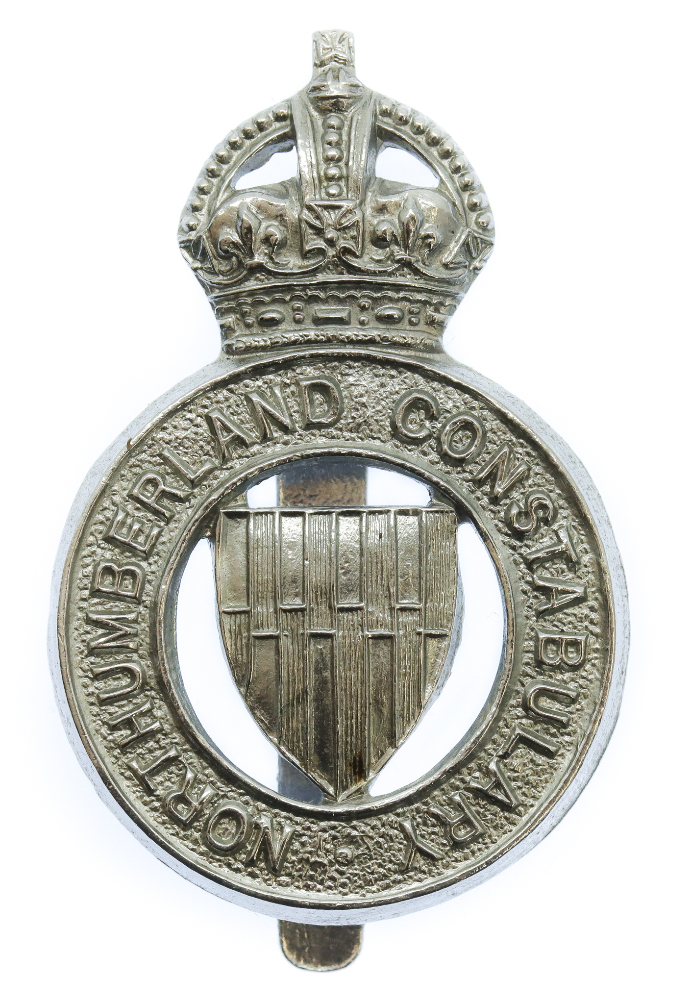 Northumberland Constabulary Cap Badge - King's Crown
