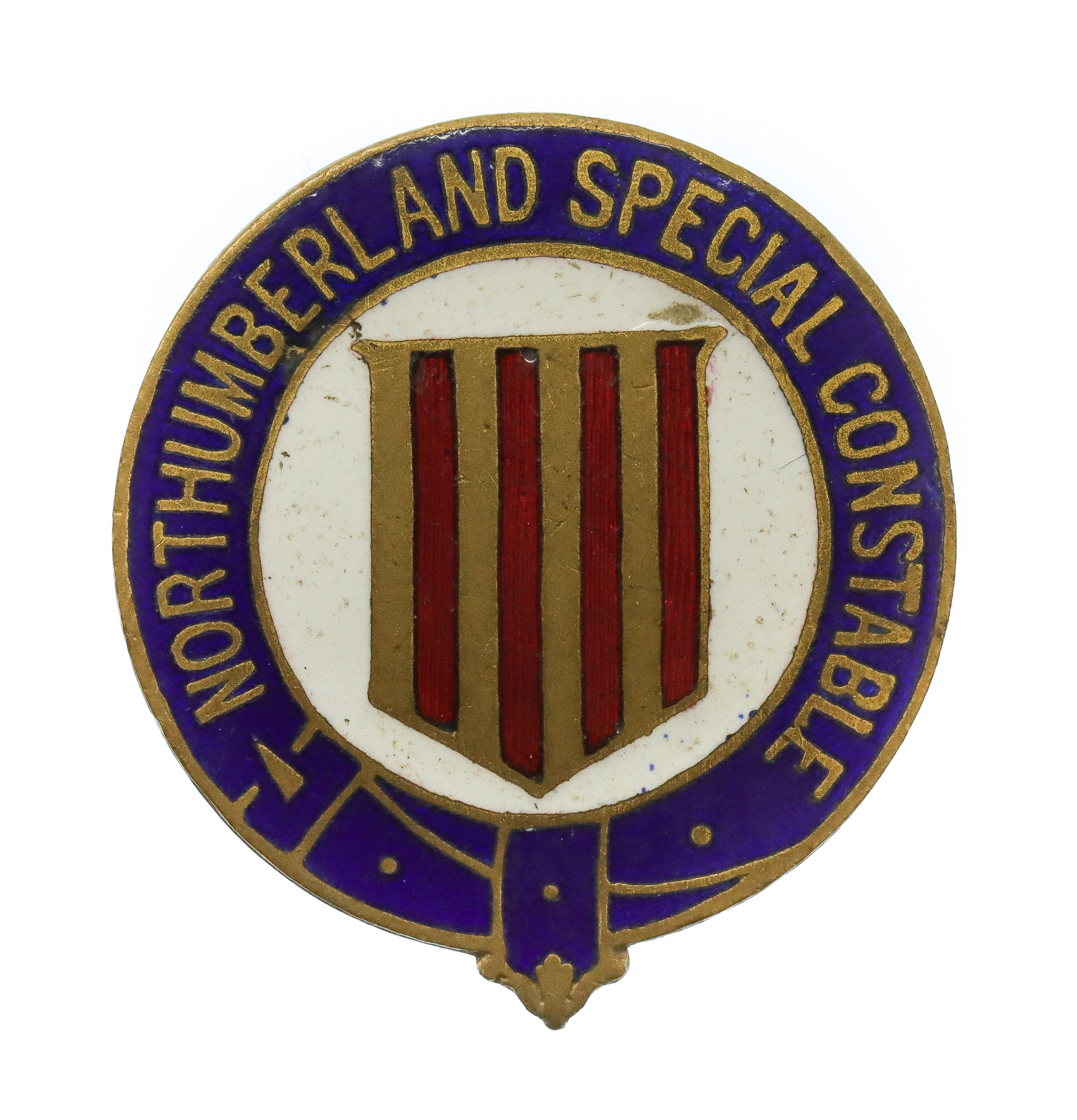 Northumberland Special Constabulary Enamelled Lapel Badge 