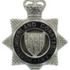 Northumberland Constabulary Senior Officer's Enamelled Cap Badge - Queen's Crown
