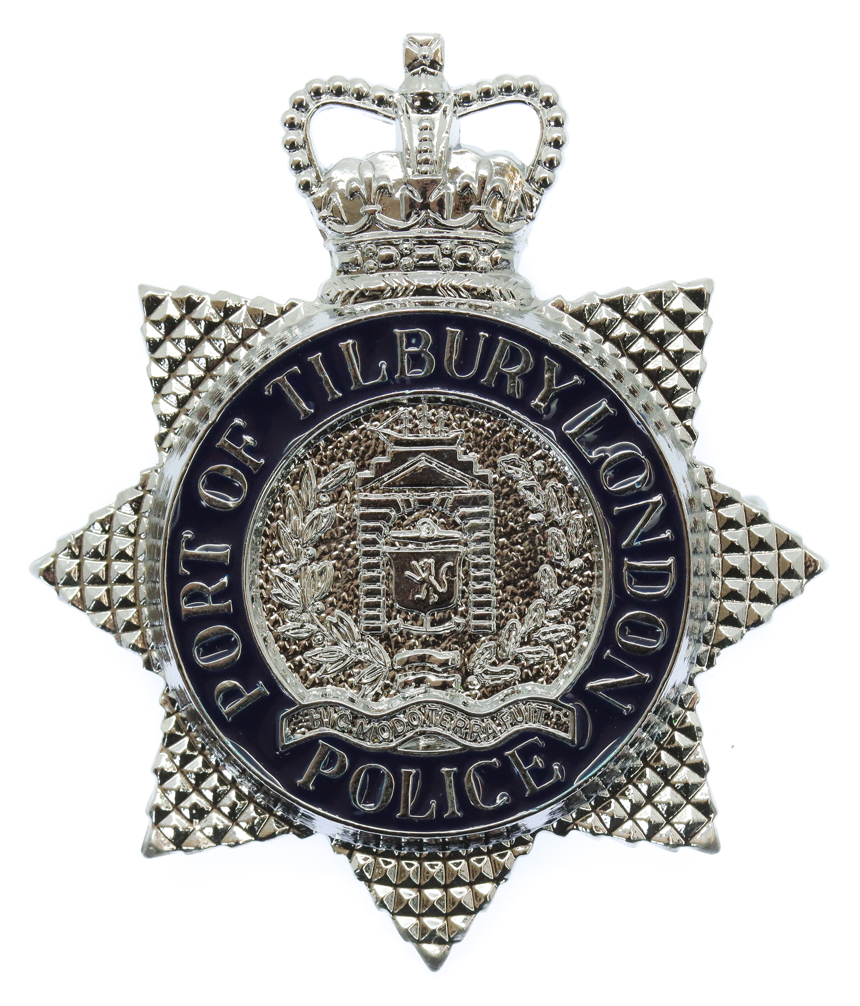 Port of Tilbury London Police Enamelled Cap Badge (c.1992-1995)