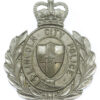 Lincoln City Police Wreath Helmet Plate - Queen's Crown
