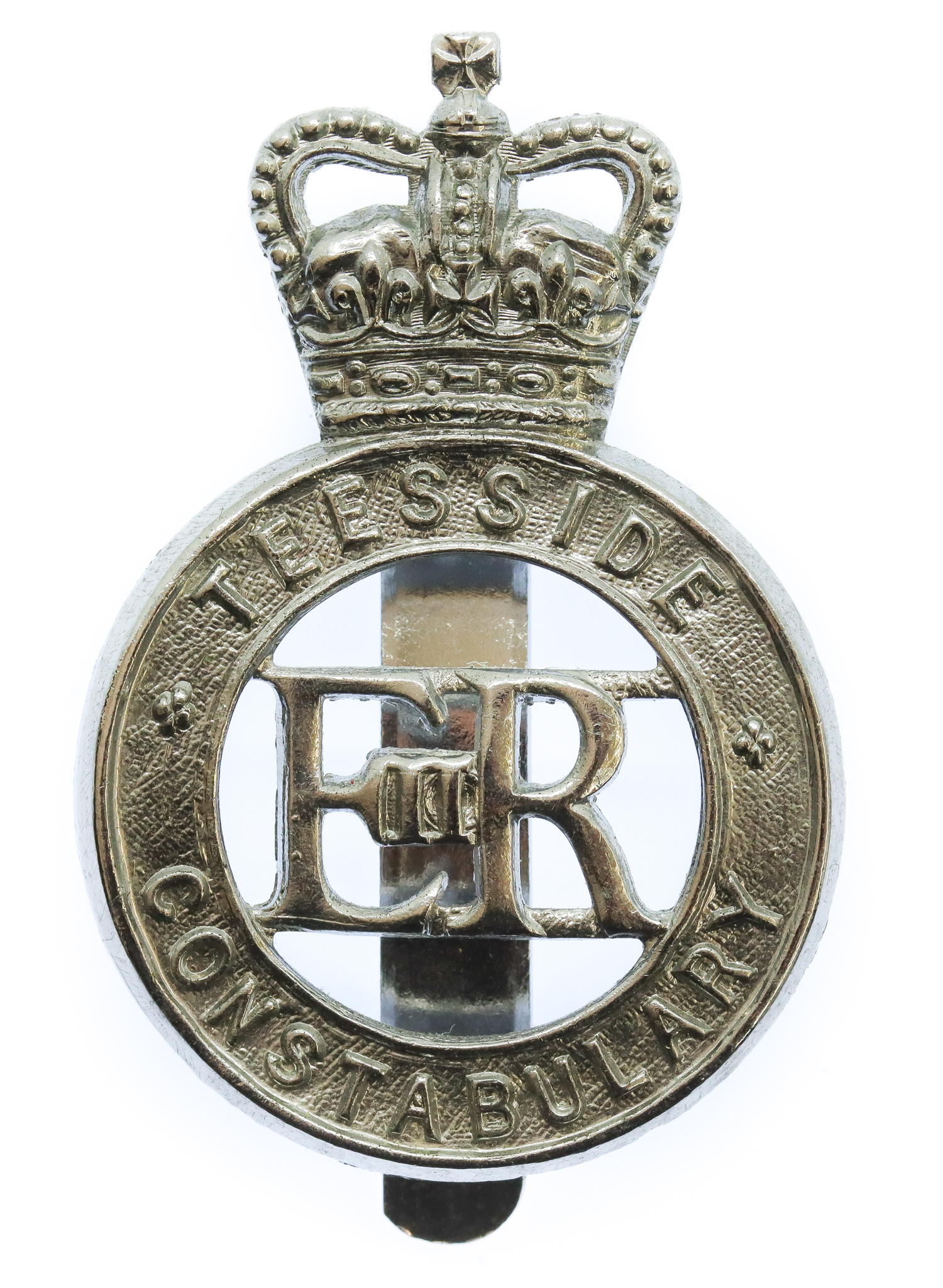 Teesside Constabulary Cap Badge - Queen's Crown
