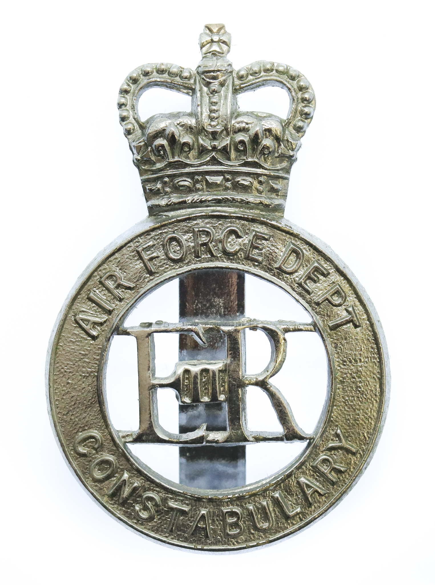 Air Force Department  Constabulary Cap Badge - Queen's Crown