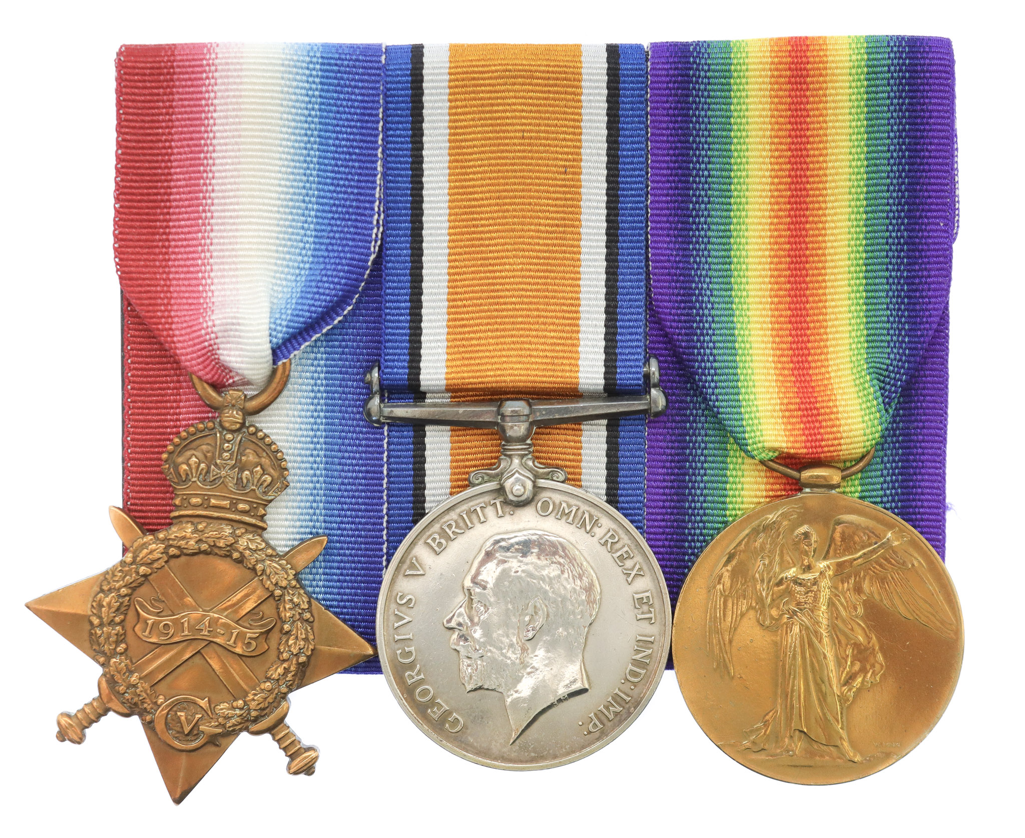 WW1 1914-15 Star Medal Trio - Pte. C. Wilson, 5th Bn. King's Own Yorkshire Light Infantry
