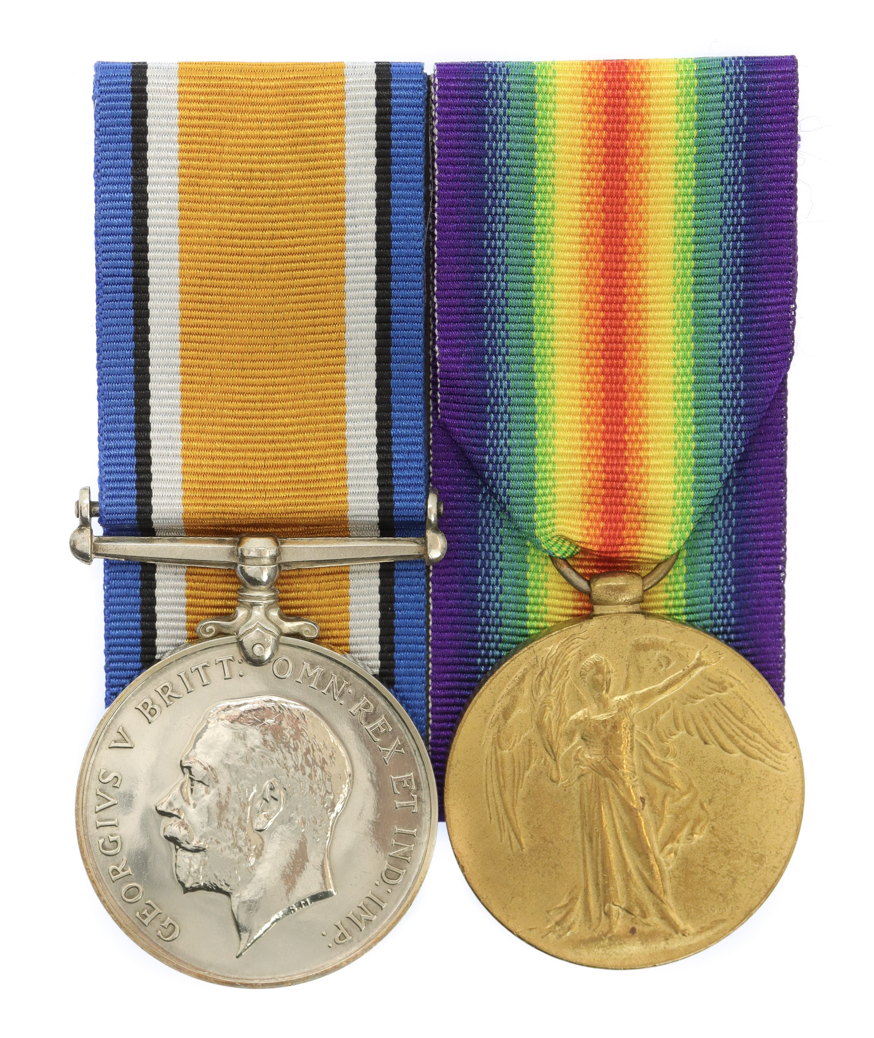 WW1 British War & Victory Medal Pair - Sgt. F. Senior, 2nd/5th Bn. King's Own Yorkshire Light Infantry - K.I.A. 27/11/17