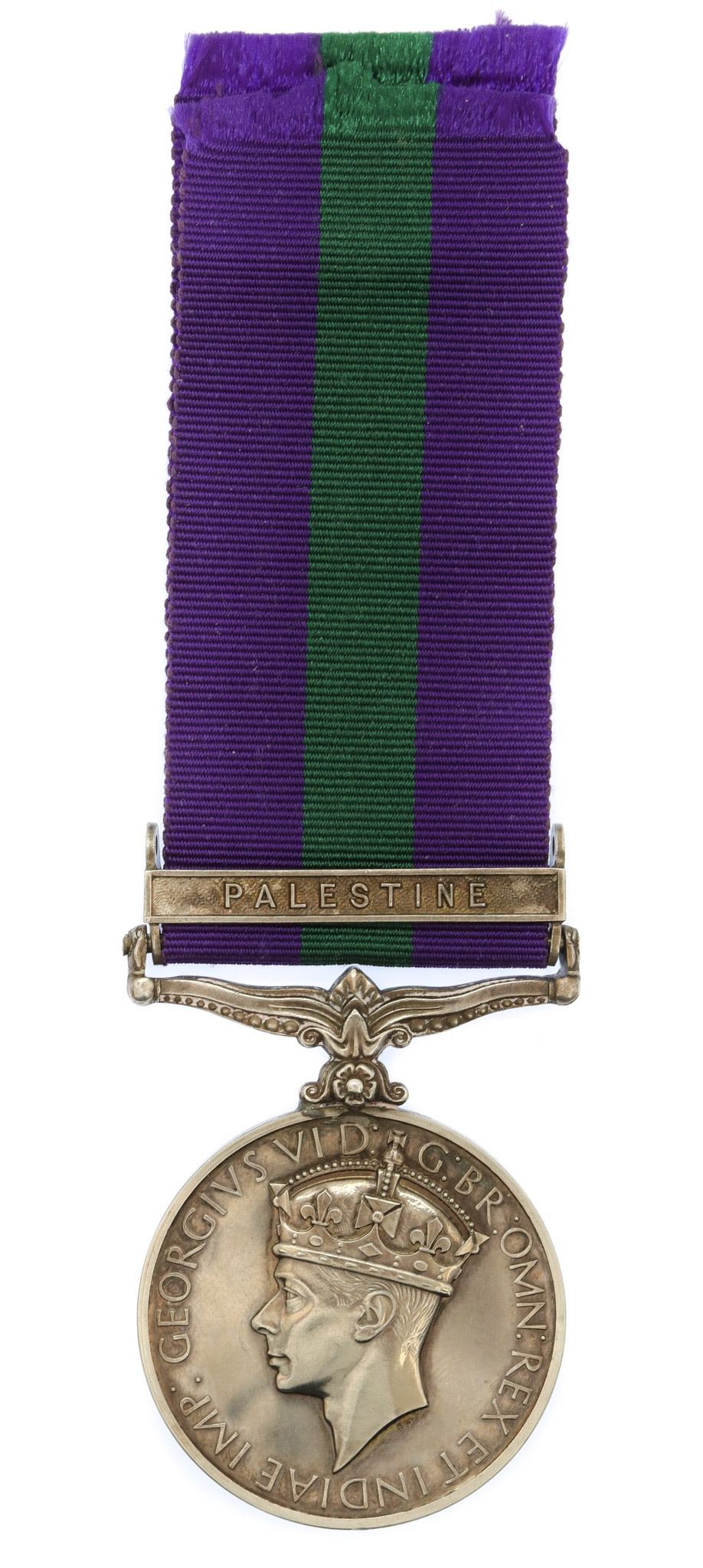 General Service Medal (Clasp - Palestine) - B. Const. G.H. Champlin. Palestine Police