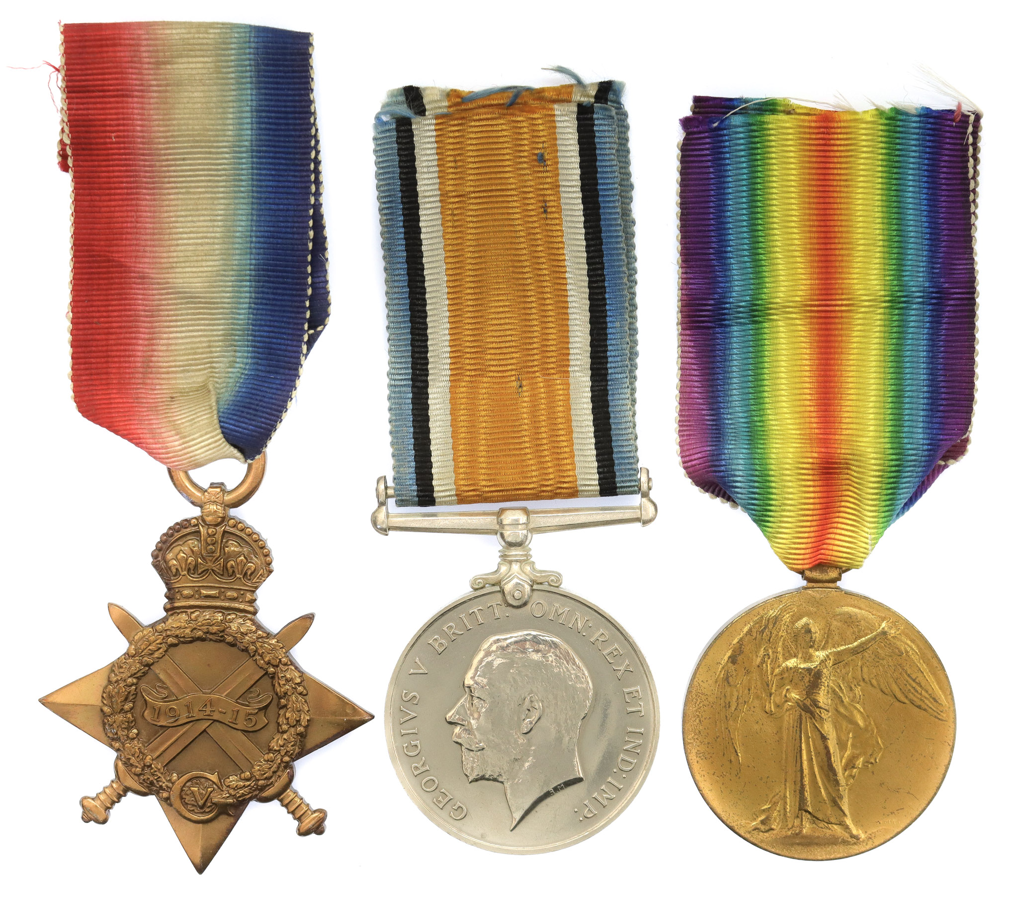 WW1 1914-15 Star Medal Trio - Pte. C.W. Lindsell, 6th Dragoon Guards