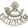 Durham Light Infantry (Bugle/Durham) White Metal Shoulder Title