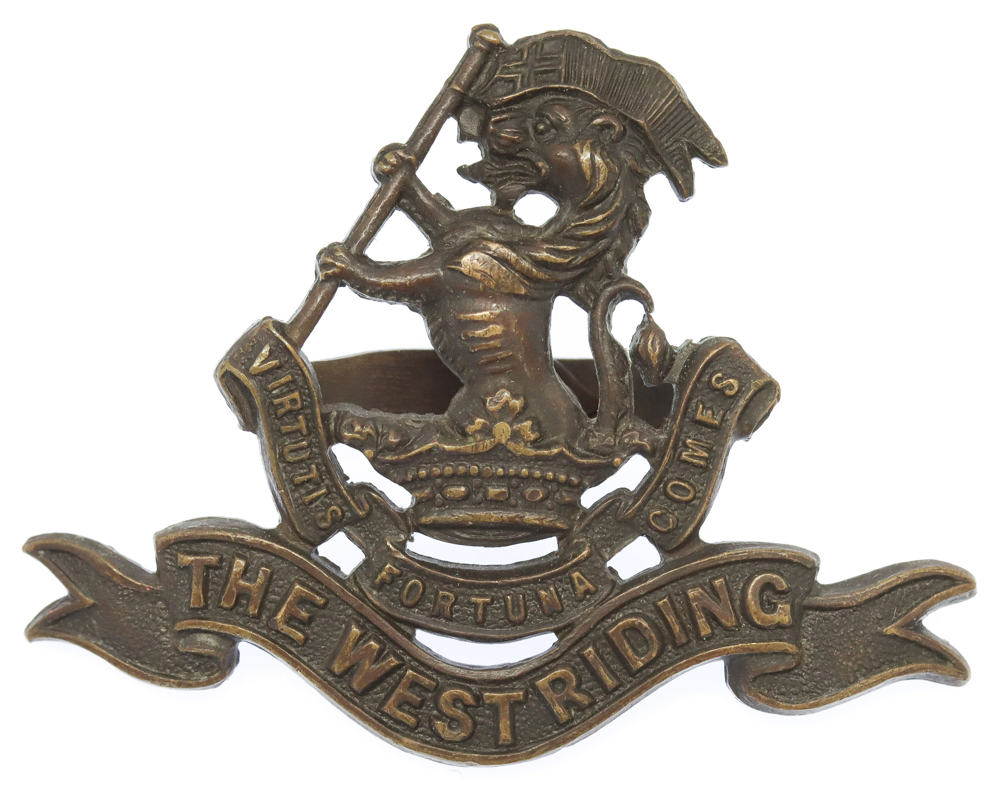 West Riding Regiment (Duke of Wellington's) Officer's Service Dress Cap Badge