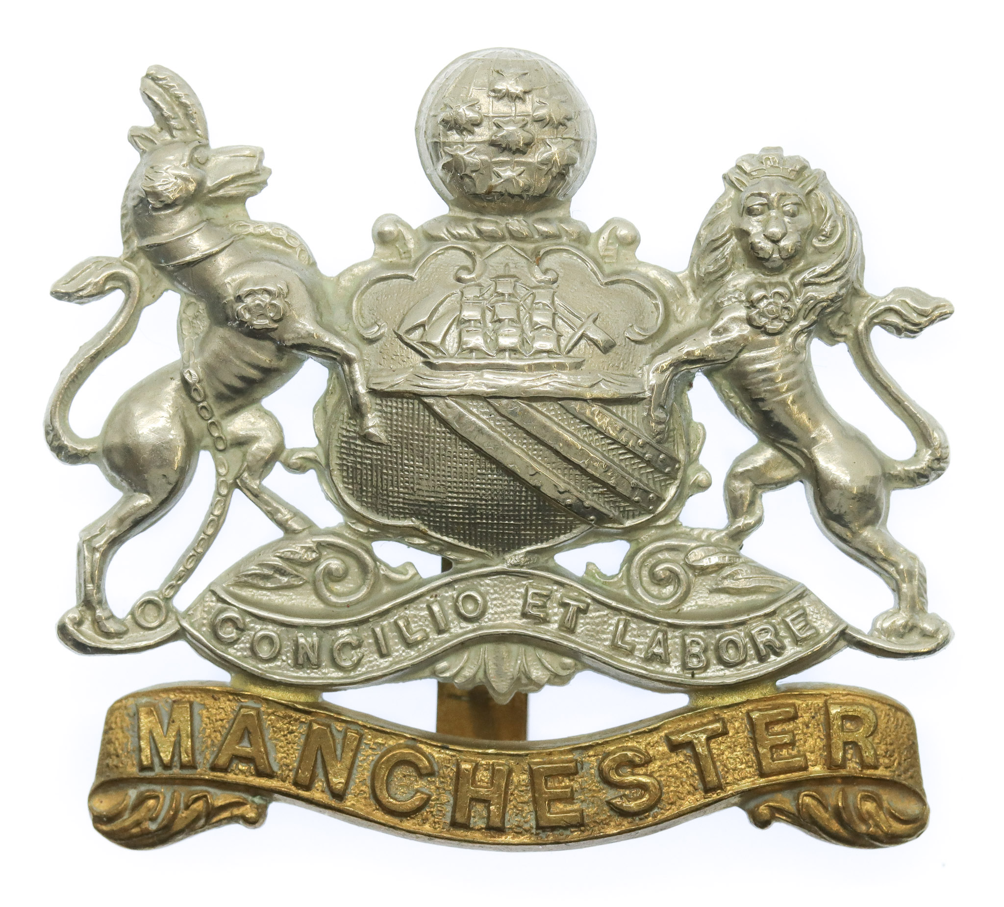 Manchester Regiment Coat of Arms Cap Badge