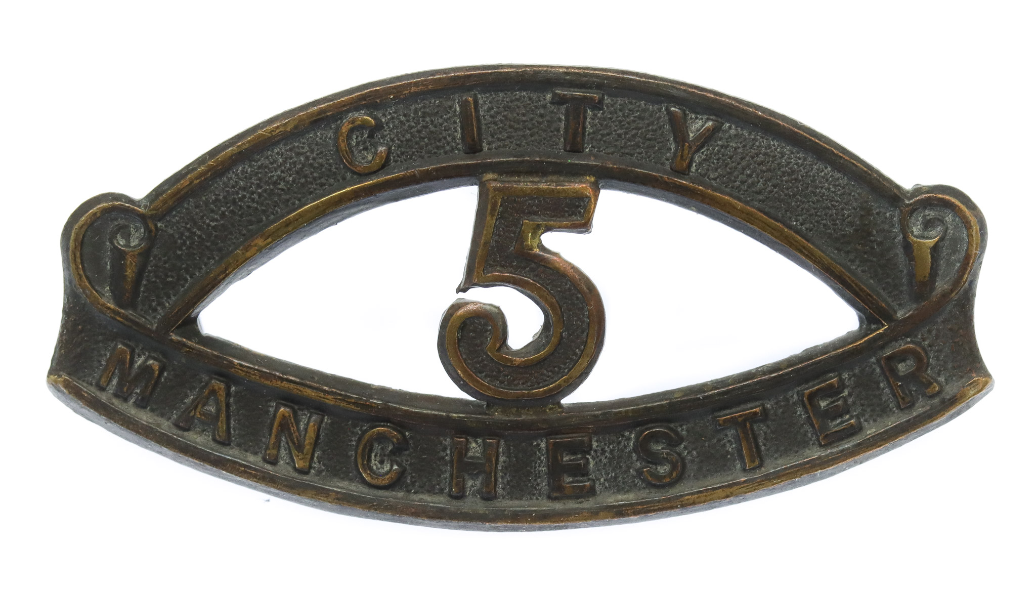 WWI 20th (5th City Pals) Bn. Manchester Regiment (CITY/5/MANCHESTER) Shoulder Title