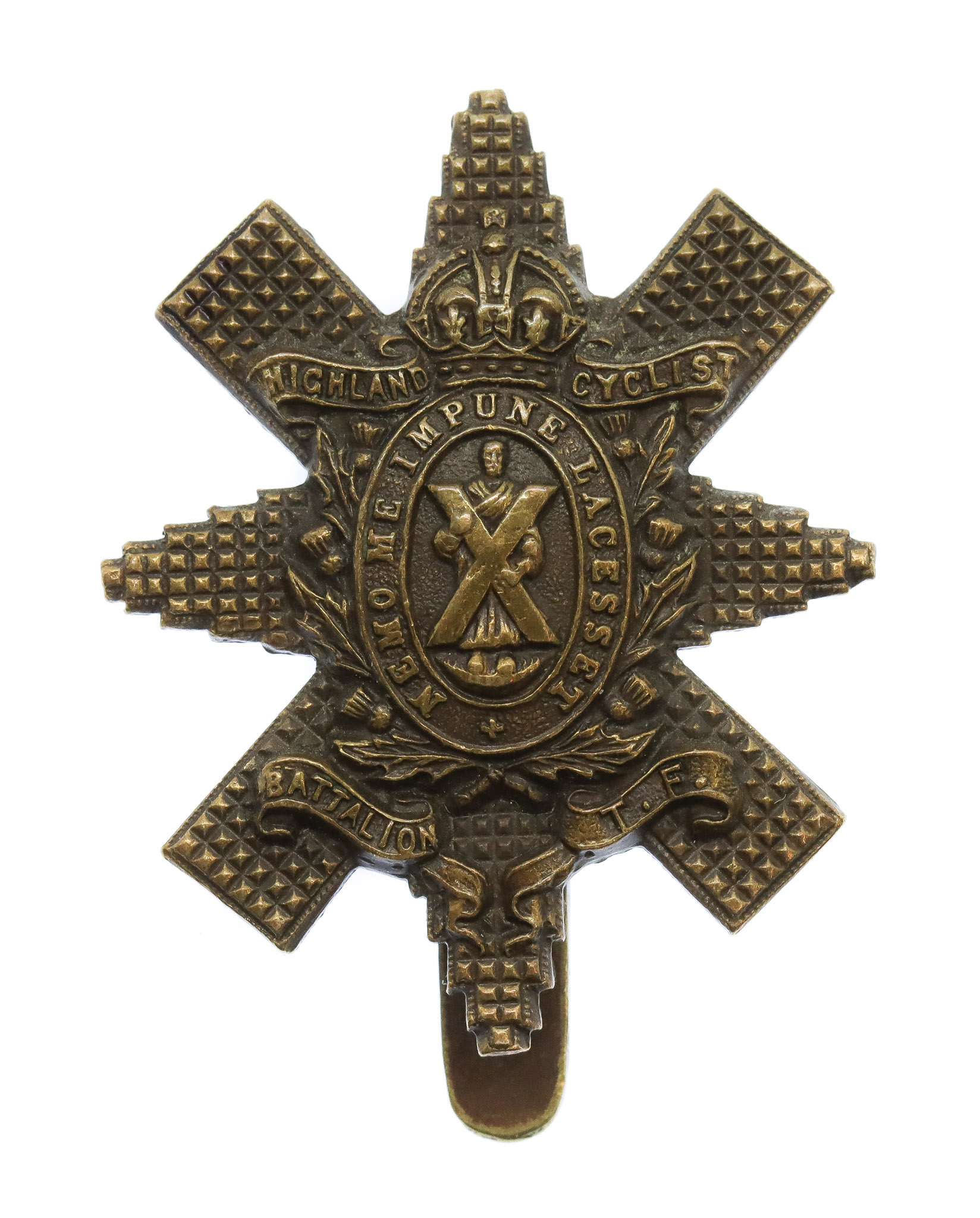 Scarce Highland Cyclist Battalion Officer's Small Service Dress Cap Badge