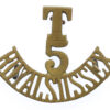 5th Territorial Bn. Royal Sussex Regiment (T/5/ROYAL SUSSEX) Shoulder Title
