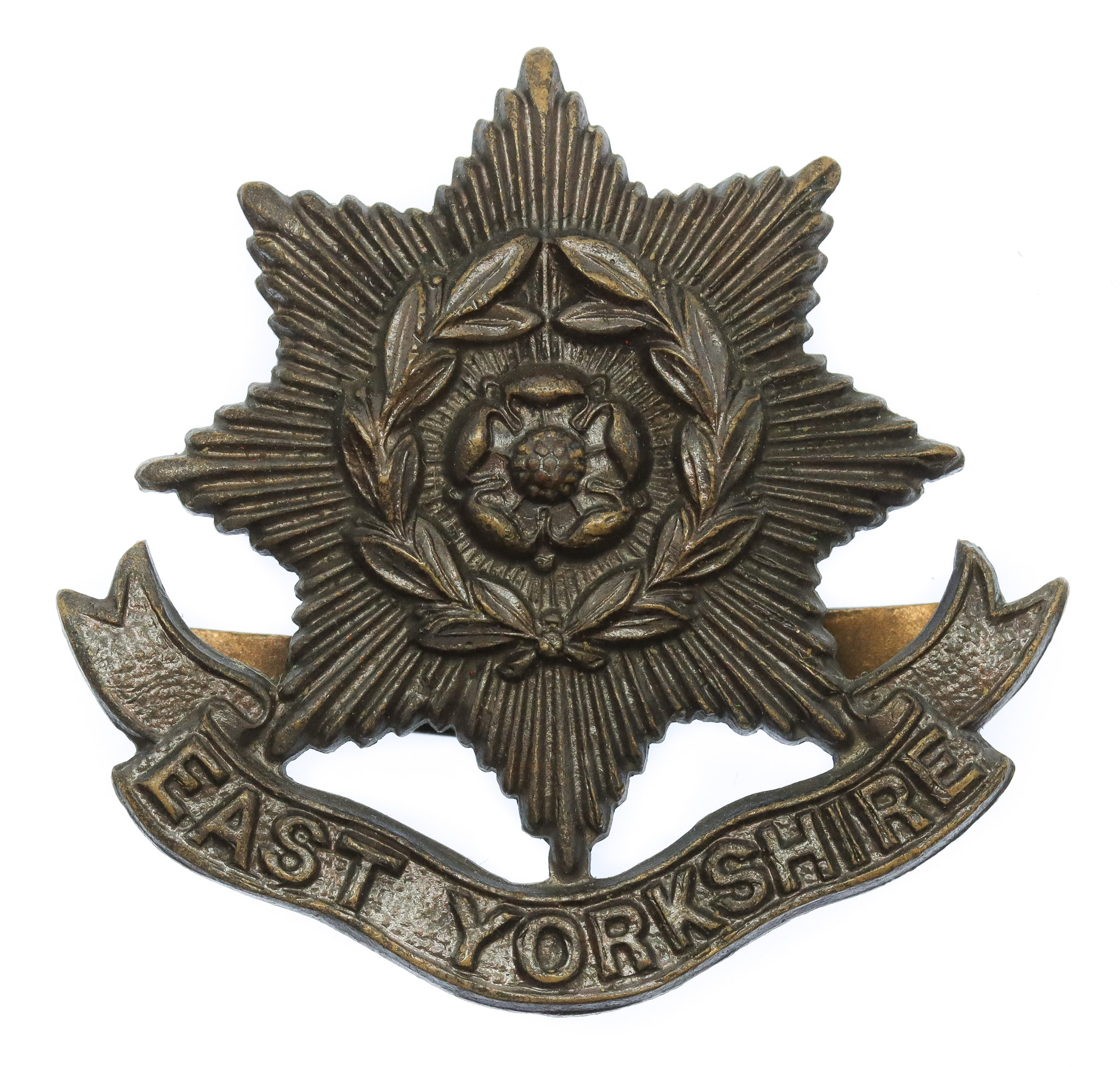 East Yorkshire Regiment Officer's Service Dress Cap Badge