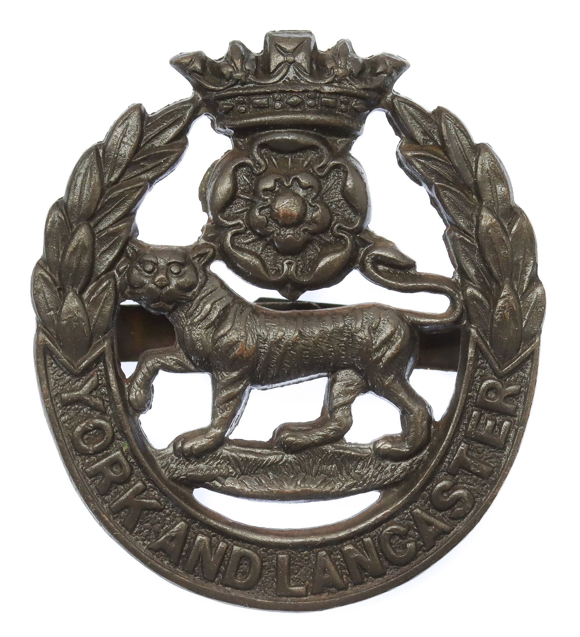 York & Lancaster Regiment Officer's Service Dress Cap Badge