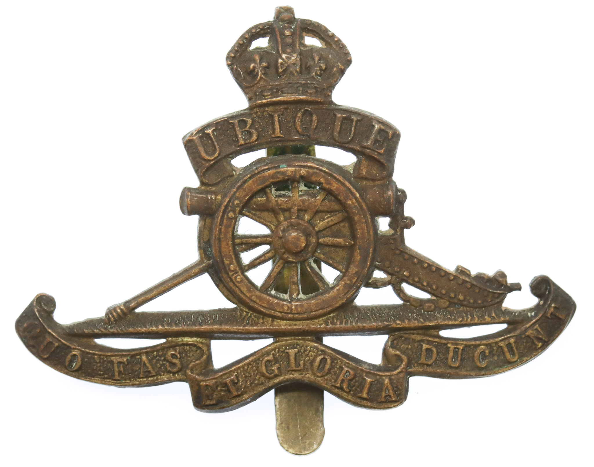 Royal Artillery Cap Badge - King's Crown