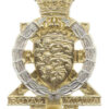 Royal Jersey Militia Royal Engineers Anodised (Staybrite) Cap Badge