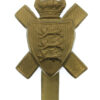 Royal Jersey Light Infantry Cap Badge - King's Crown