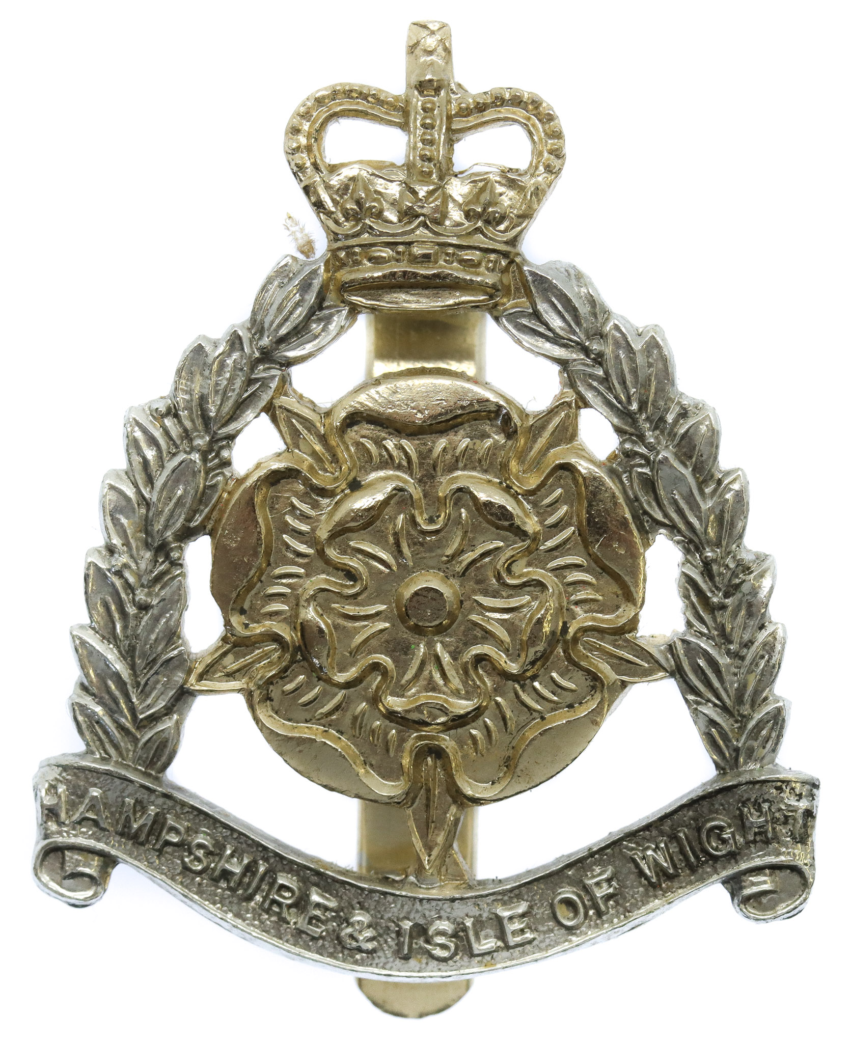 Hampshire & Isle of Wight Territorials Anodised (Staybrite) Cap Badge