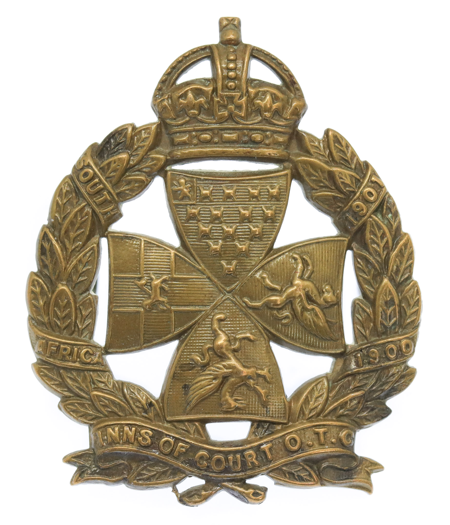Inns of Court O.T.C. Cap Badge - King's Crown