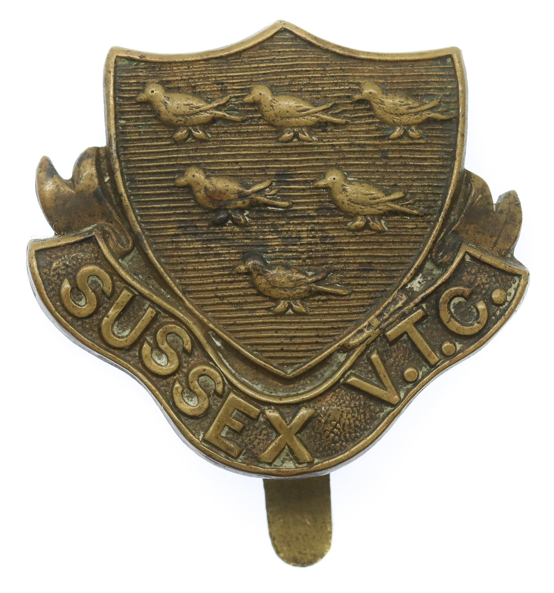 Sussex Volunteer Training Corps (V.T.C.) Cap Badge